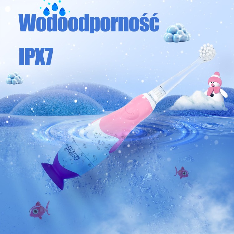 wodoodporna szczoteczka dla dzieci IPX 7