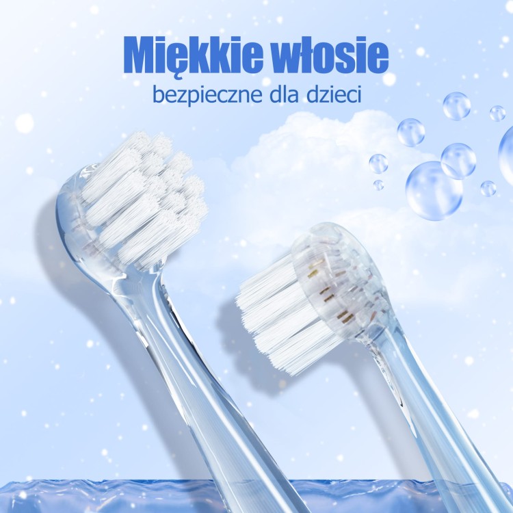 Miękkie włosie szczoteczki dla dzieci